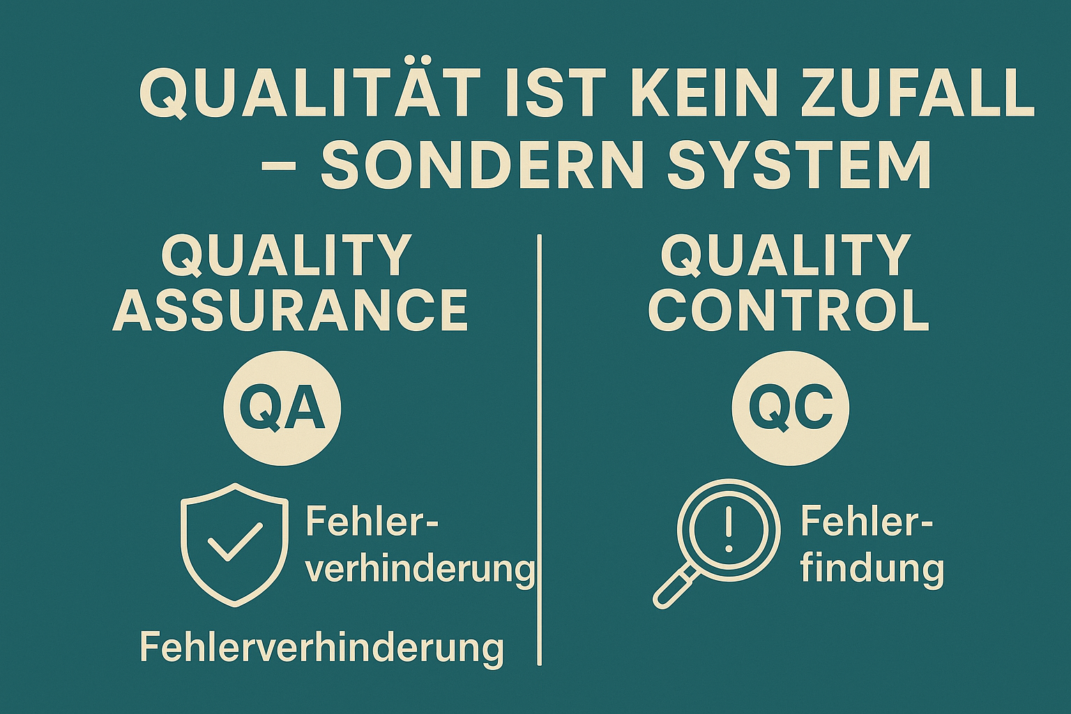 QA vs. QC Grafik